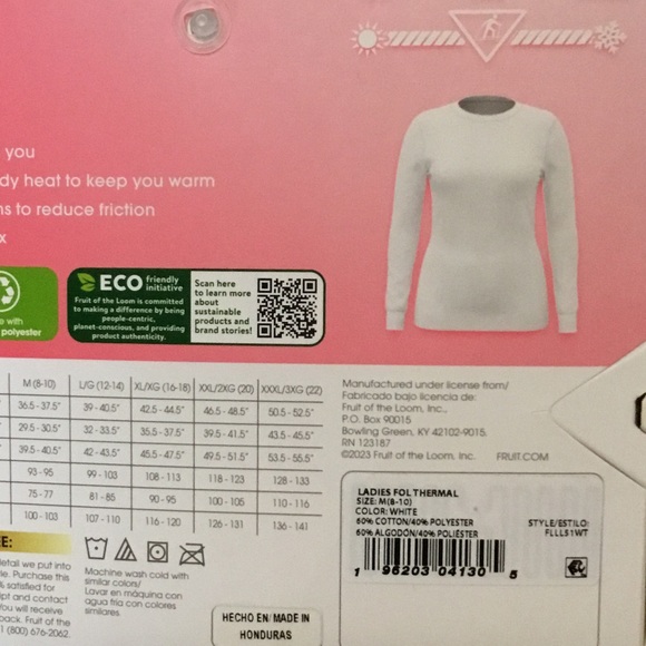 Fruit of the Loom Women's Cotton Blend Eversoft Waffle Thermal Top, Sizes M XL - Picture 10 of 13